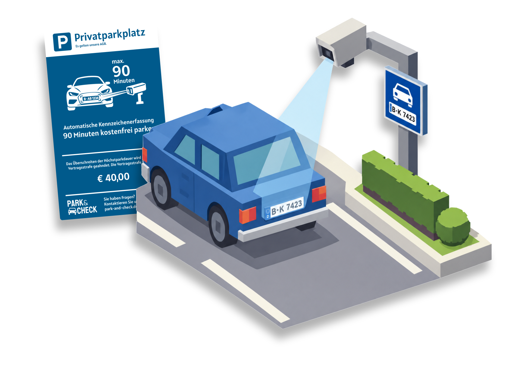 ueberwachung mittels kennzeichenerfassung icon